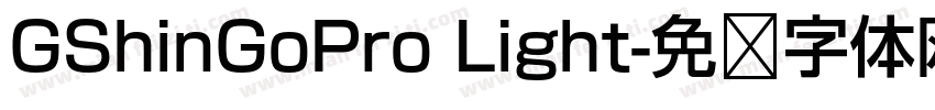 GShinGoPro Light字体转换